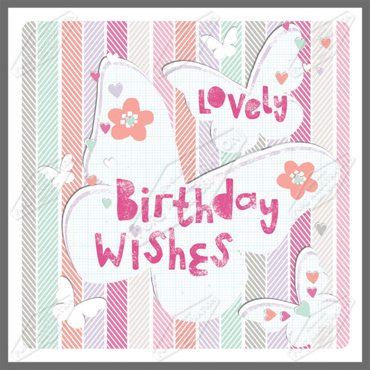 Birthday Butterflies Design by Sarah Lake for Pure Art Licensing Agency & Surface Design Studio