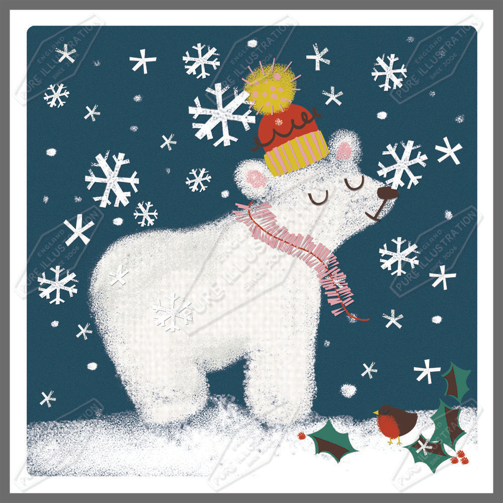00030029SLA- Sarah Lake is represented by Pure Art Licensing Agency - Christmas Greeting Card Design