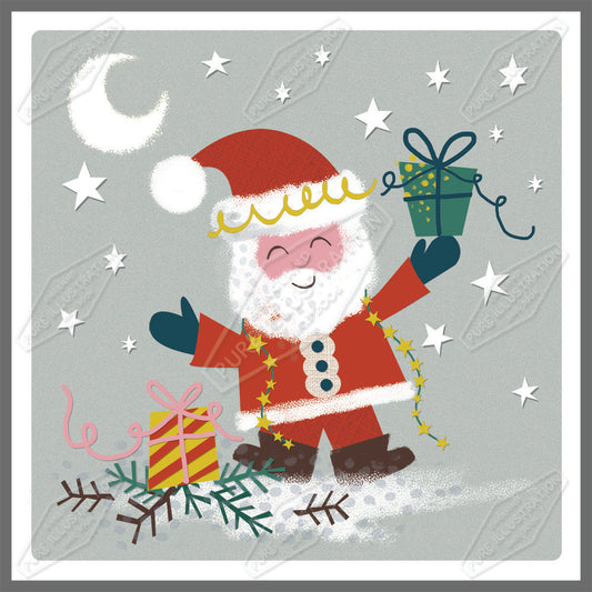 00030030SLA- Sarah Lake is represented by Pure Art Licensing Agency - Christmas Greeting Card Design