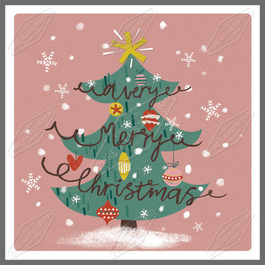 00030035SLA- Sarah Lake is represented by Pure Art Licensing Agency - Christmas Greeting Card Design