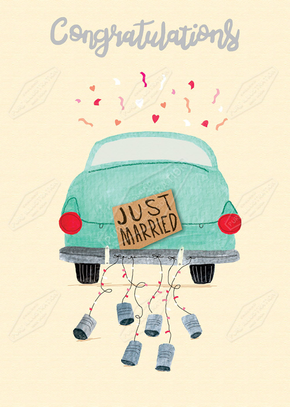 Wedding Car by Cory Reid for Pure Art Licensing Agency & Surface Design Studio