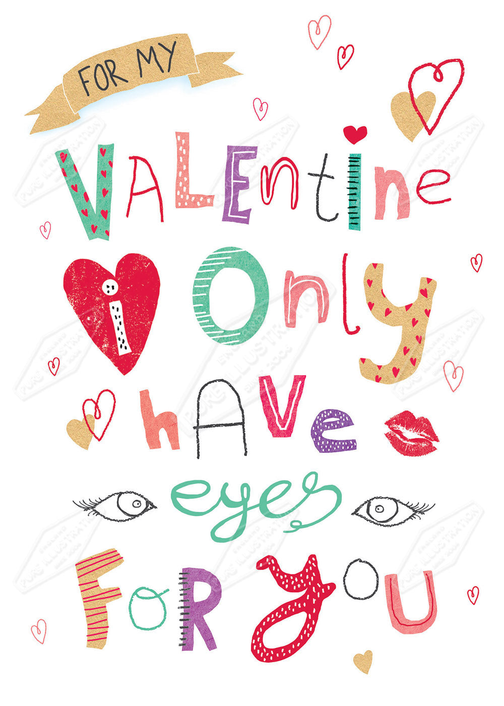 Valentines Message by Cory Reid for Pure Art Licensing Agency & Surface Design Studio