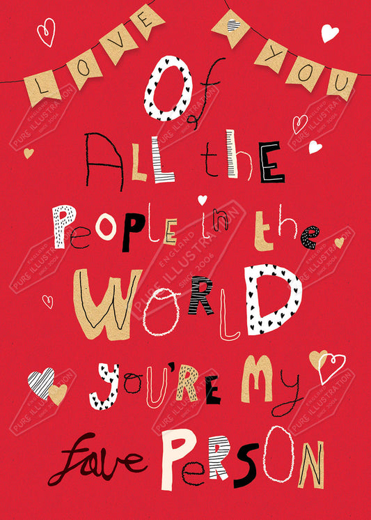 Valentines Greeting Card Design by Cory Reid for Pure Art Licensing Agency & Surface Design Studio