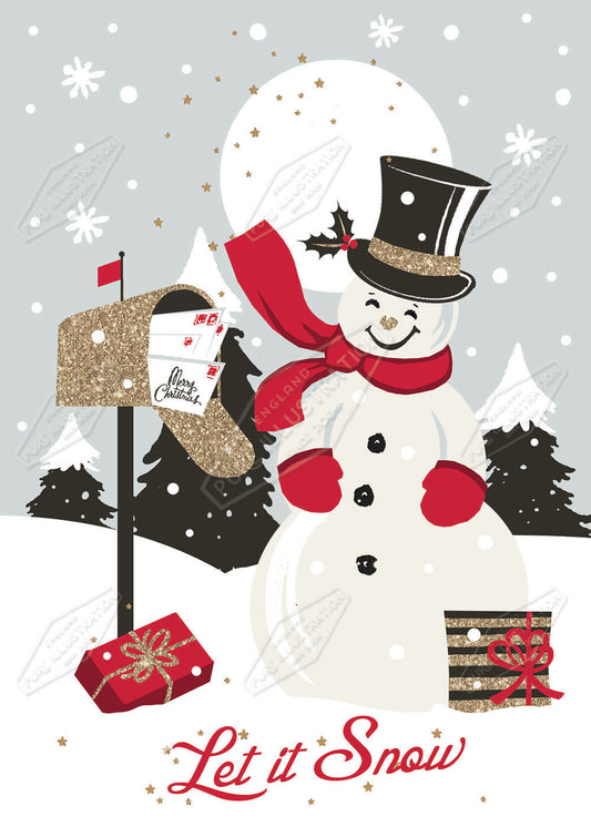 00030044DEV - Deva Evans is represented by Pure Art Licensing Agency - Christmas Greeting Card Design