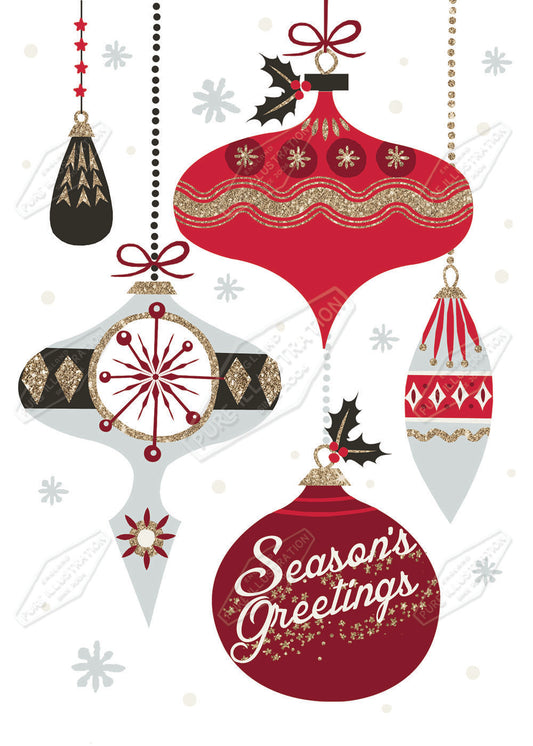 00030047DEV - Deva Evans is represented by Pure Art Licensing Agency - Christmas Greeting Card Design