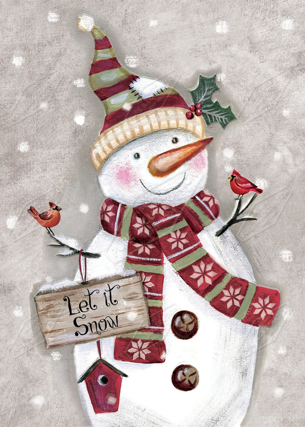 00030048DEV - Deva Evans is represented by Pure Art Licensing Agency - Christmas Greeting Card Design