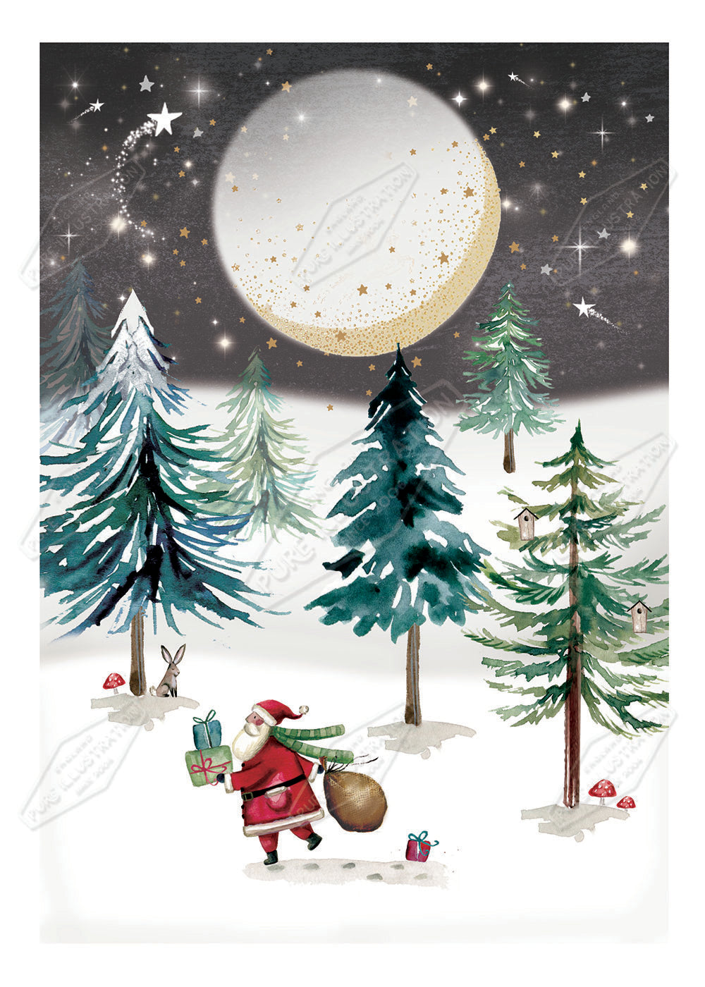 00030049DEV - Deva Evans is represented by Pure Art Licensing Agency - Christmas Greeting Card Design