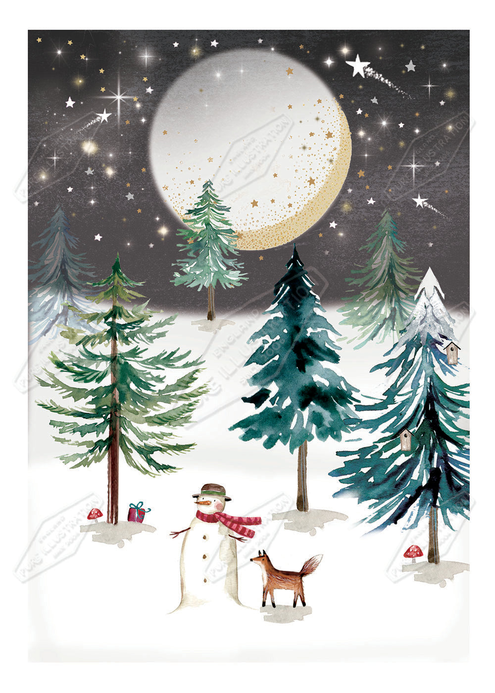 00030050DEV - Deva Evans is represented by Pure Art Licensing Agency - Christmas Greeting Card Design