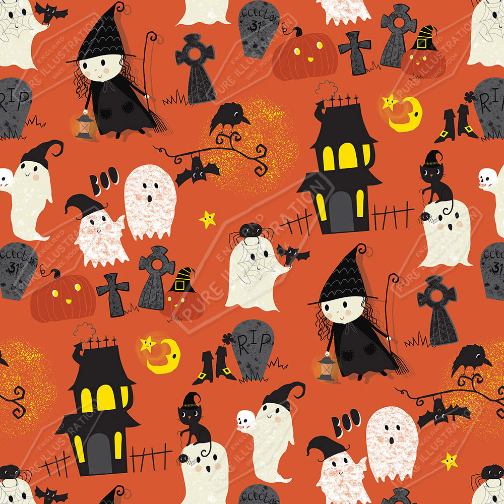 Halloween Pattern Design by Victoria Marks for Pure Art Licensing Agency & Surface Design Studio