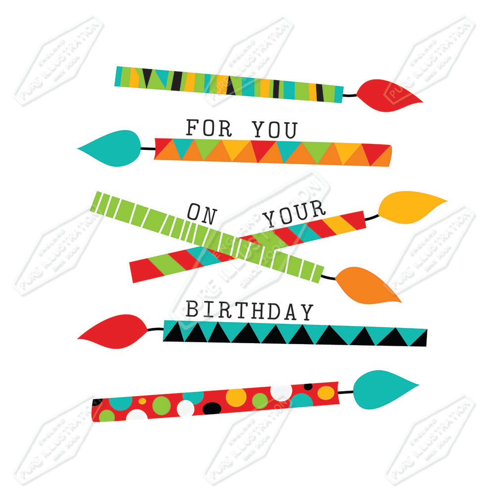 00030126KSP- Kerry Spurling is represented by Pure Art Licensing Agency - Birthday Greeting Card Design