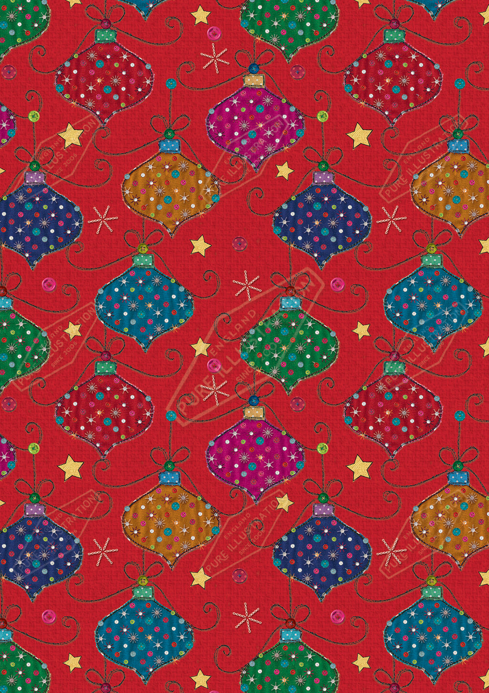 00030129KSP- Kerry Spurling is represented by Pure Art Licensing Agency - Christmas Pattern Design