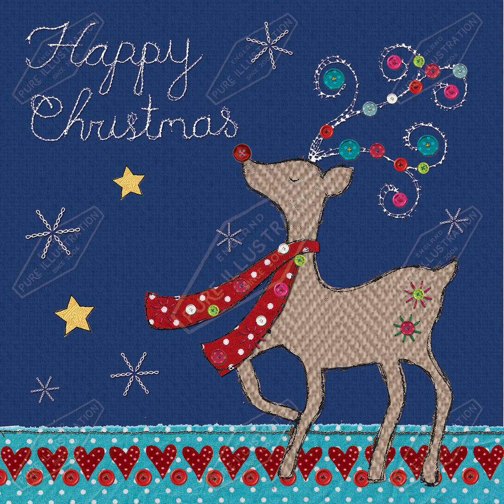 00030130KSP- Kerry Spurling is represented by Pure Art Licensing Agency - Christmas Greeting Card Design