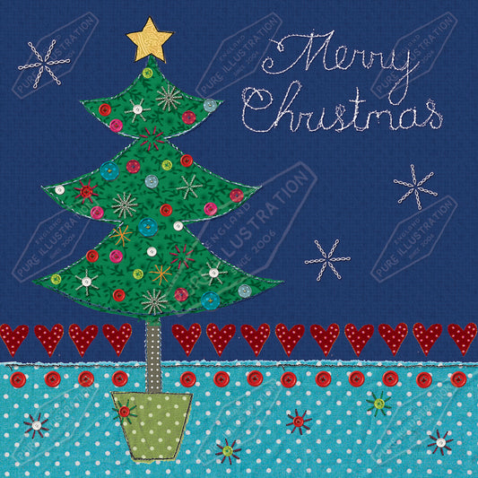 00030131KSP- Kerry Spurling is represented by Pure Art Licensing Agency - Christmas Greeting Card Design