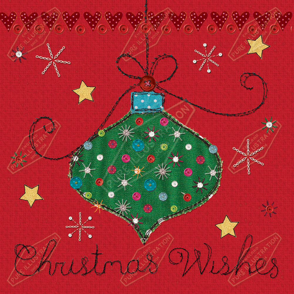 00030132KSP- Kerry Spurling is represented by Pure Art Licensing Agency - Christmas Greeting Card Design