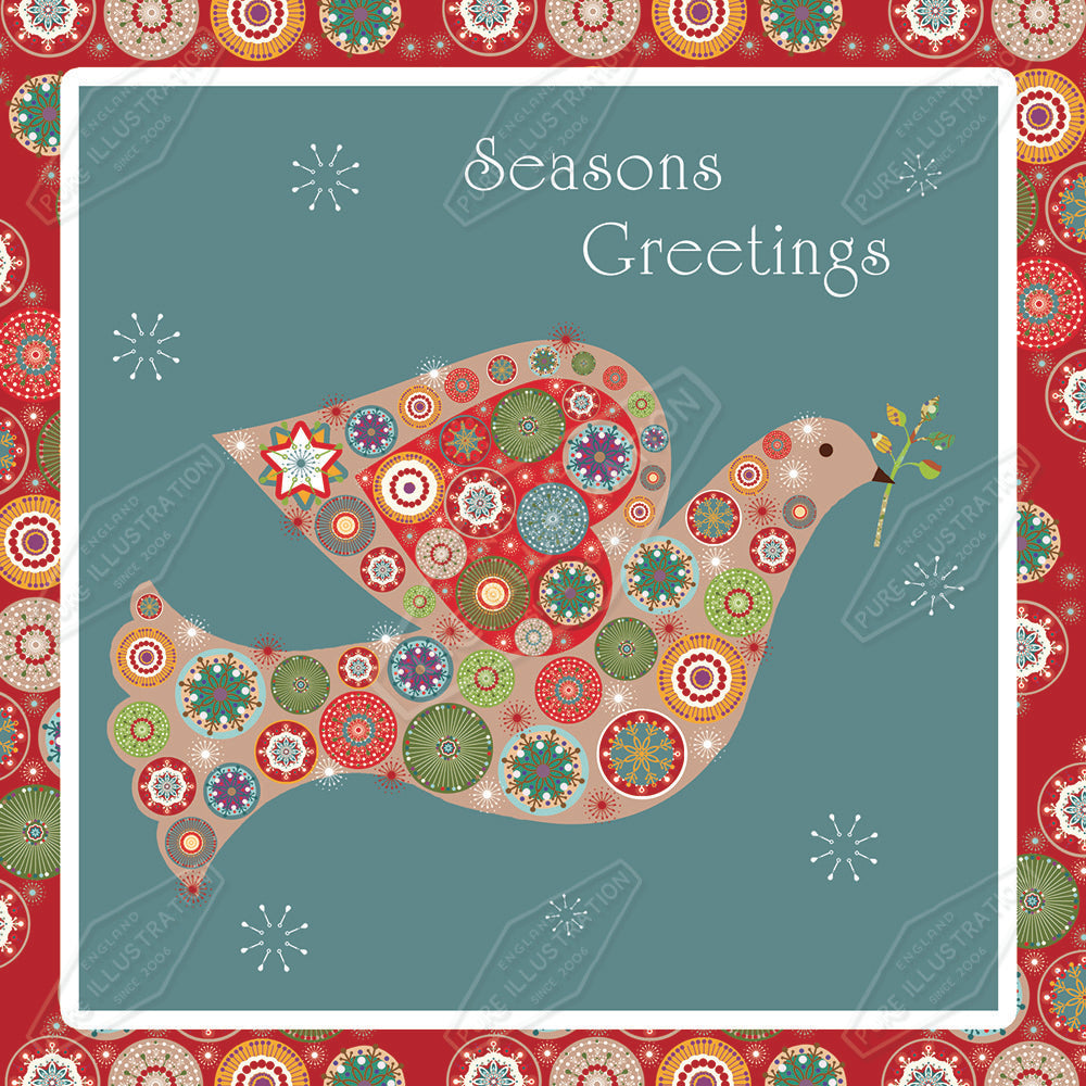 00030134KSP- Kerry Spurling is represented by Pure Art Licensing Agency - Christmas Greeting Card Design
