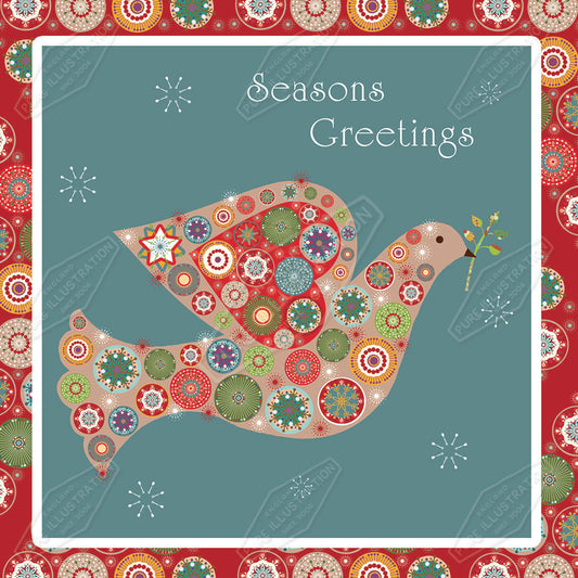 00030134KSP- Kerry Spurling is represented by Pure Art Licensing Agency - Christmas Greeting Card Design