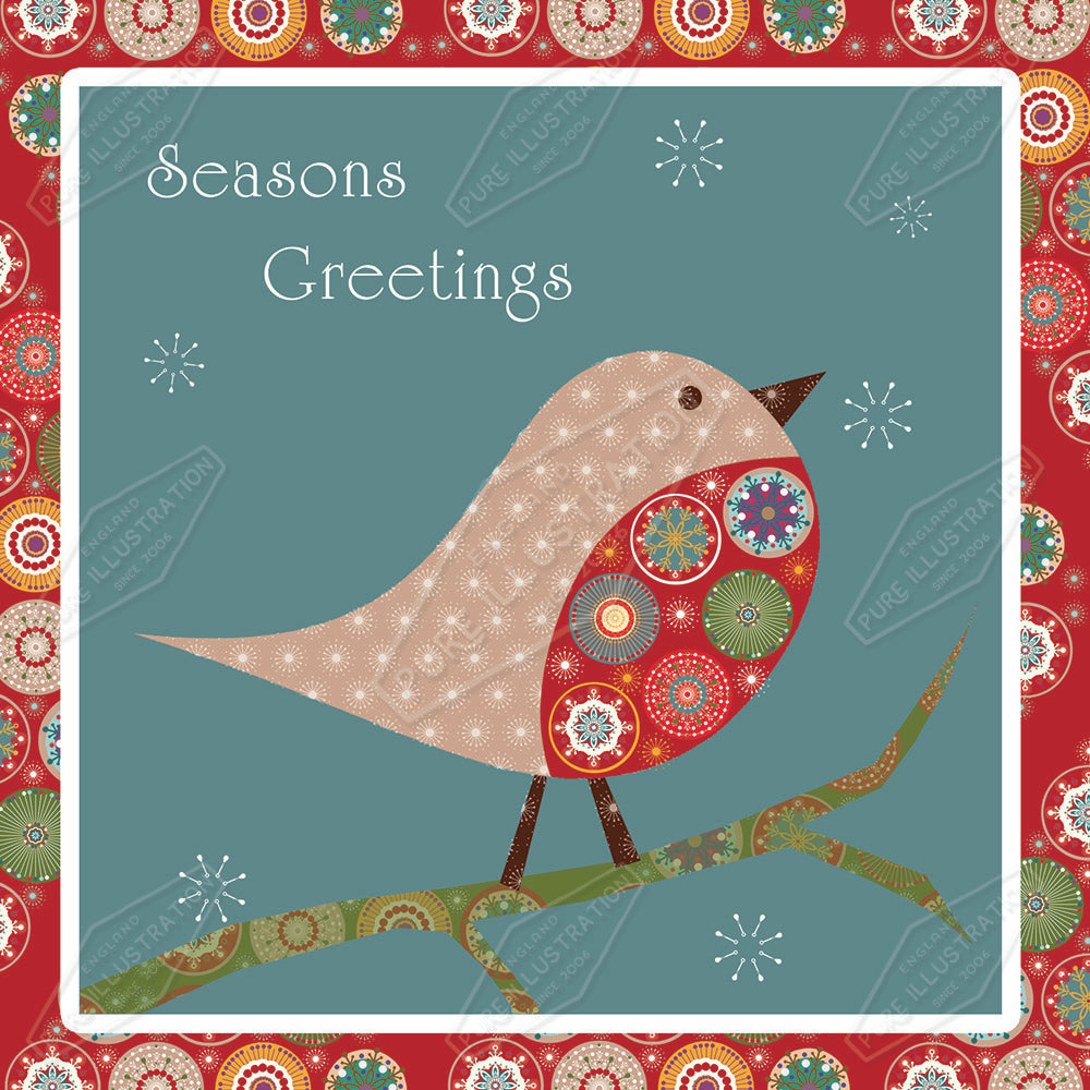 00030135KSP- Kerry Spurling is represented by Pure Art Licensing Agency - Christmas Greeting Card Design