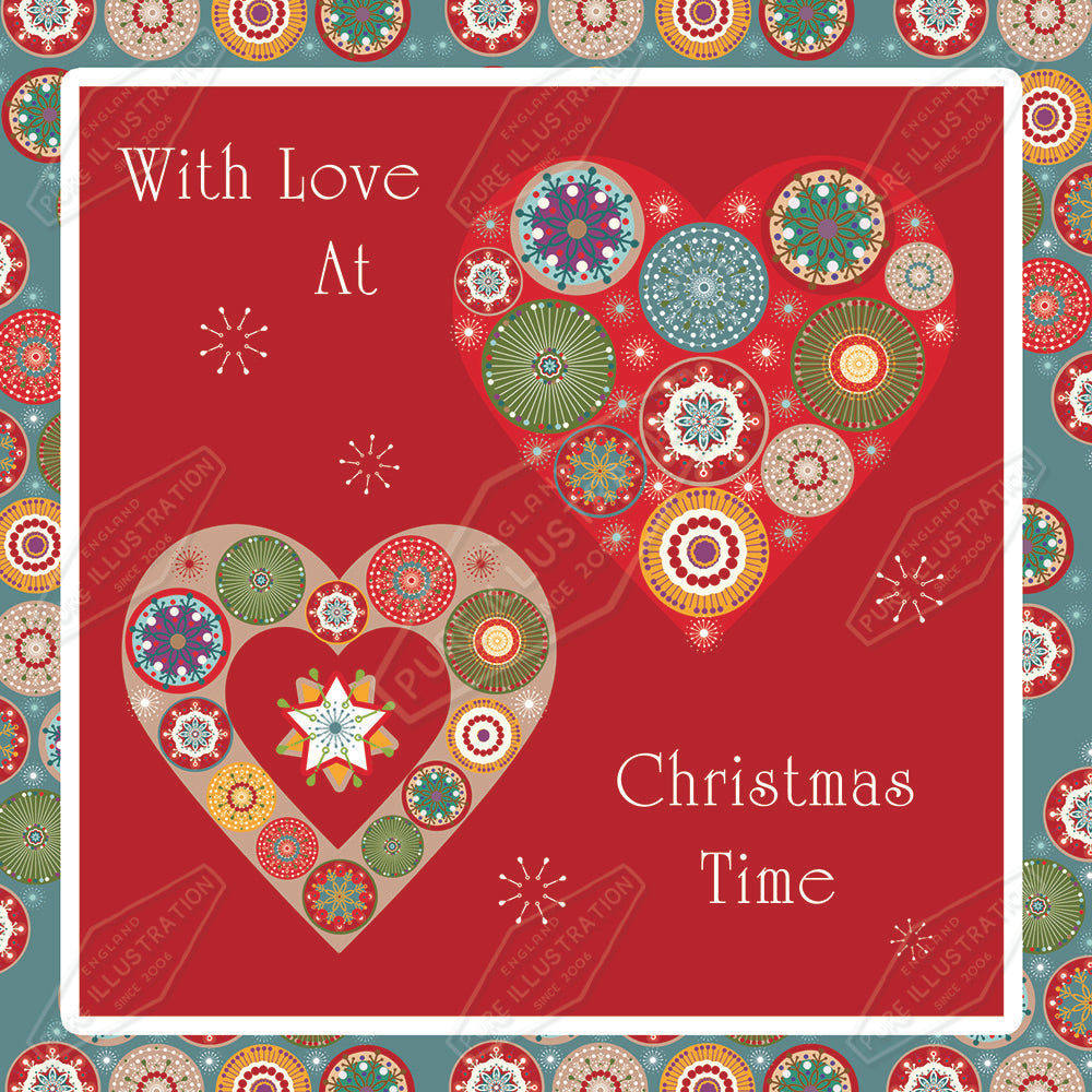 00030136KSP- Kerry Spurling is represented by Pure Art Licensing Agency - Christmas Greeting Card Design