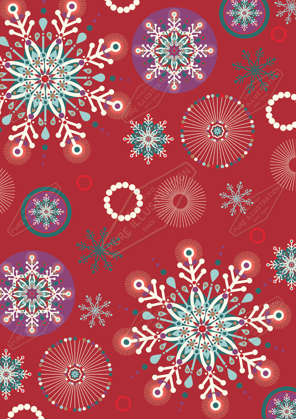 00030139KSP- Kerry Spurling is represented by Pure Art Licensing Agency - Christmas Pattern Design