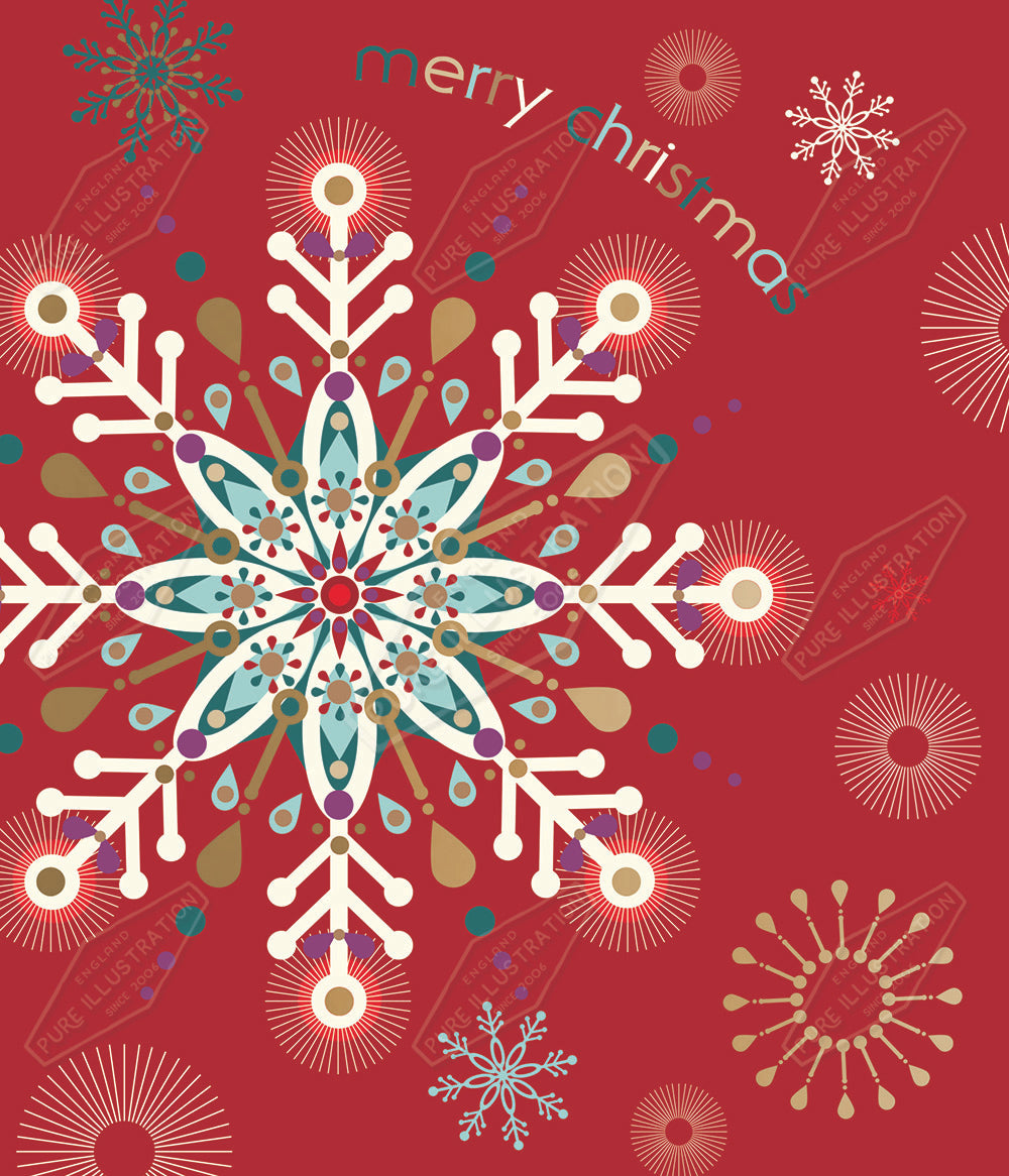 00030140KSP- Kerry Spurling is represented by Pure Art Licensing Agency - Christmas Pattern Design