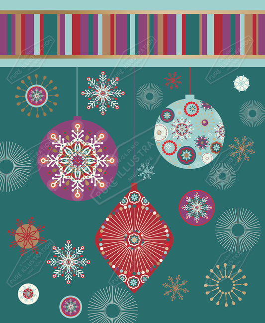 00030142KSP- Kerry Spurling is represented by Pure Art Licensing Agency - Christmas Pattern Design
