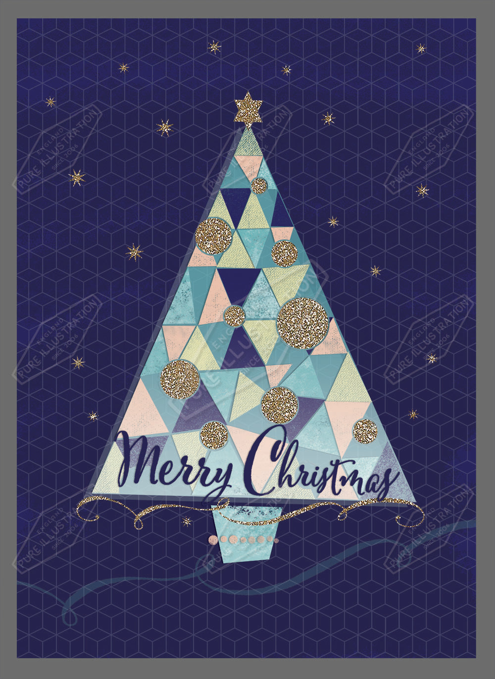 00030182SLA- Sarah Lake is represented by Pure Art Licensing Agency - Christmas Greeting Card Design