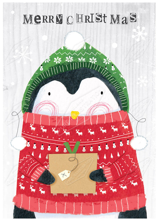 Cute Christmas Penguin by Cory Reid for Pure Art Licensing Agency & Surface Design Studio