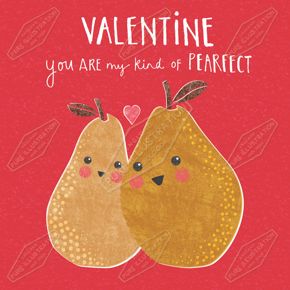 Valentines Pears Design by Victoria Marks for Pure Art Licensing Agency & Surface Design Studio