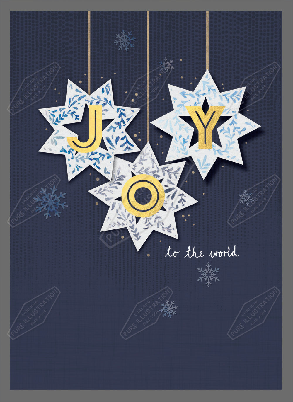 00032047SLA- Sarah Lake is represented by Pure Art Licensing Agency - Christmas Greeting Card Design