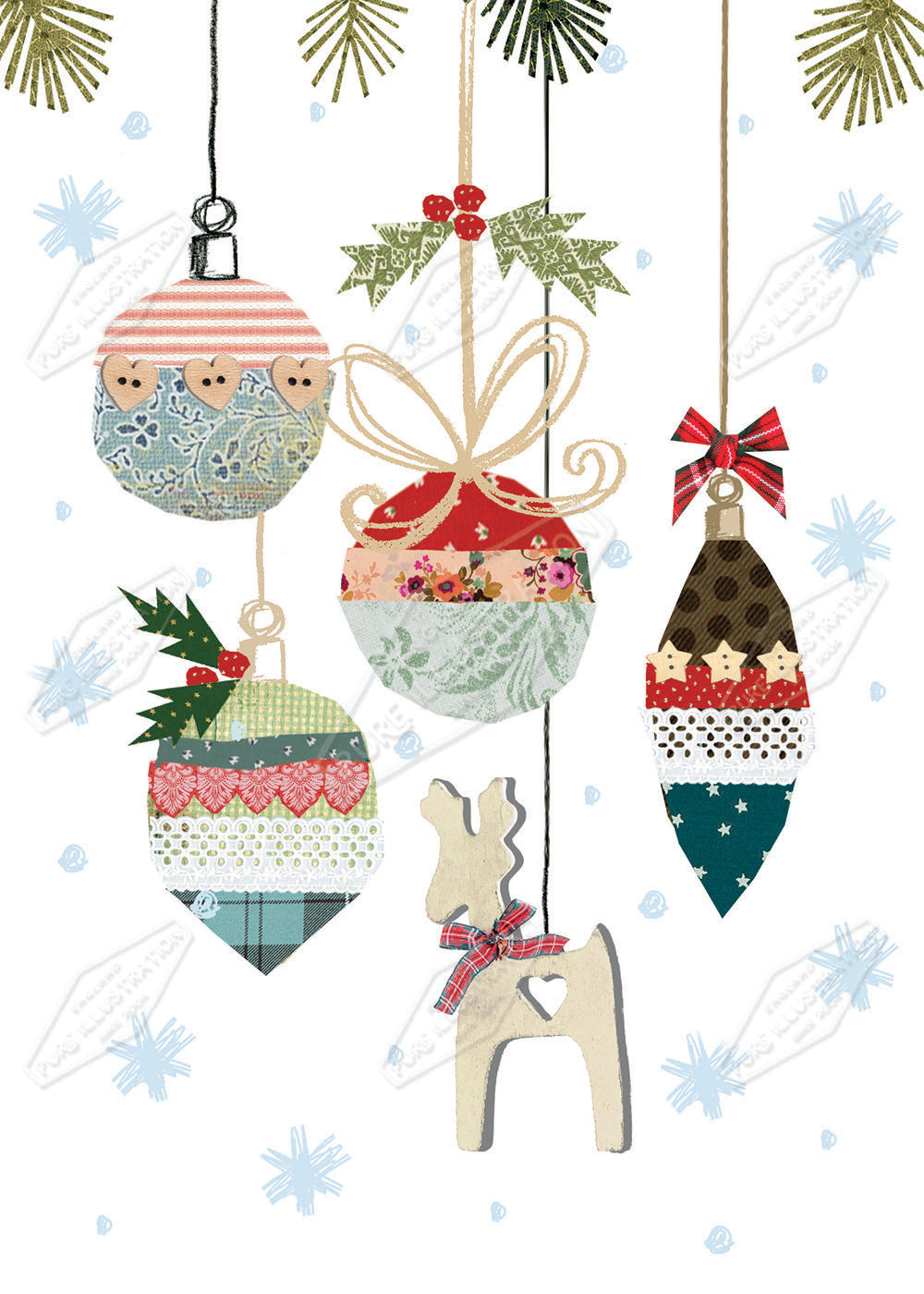00032056DEV - Deva Evans is represented by Pure Art Licensing Agency - Christmas Greeting Card Design