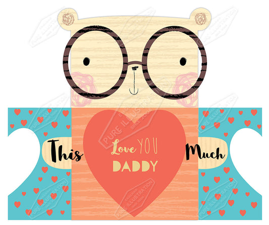 00032081AMC - Amanda McDonough is represented by Pure Art Licensing Agency - Father's Day Greeting Card Design
