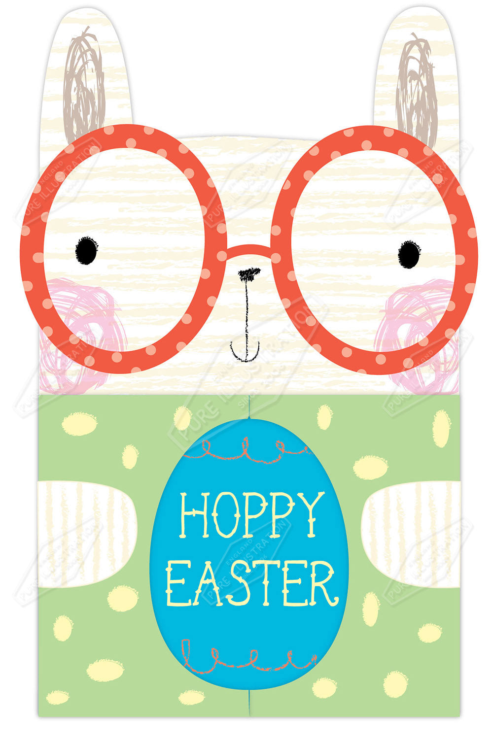 00032082AMC - Amanda McDonough is represented by Pure Art Licensing Agency - Easter Greeting Card Design