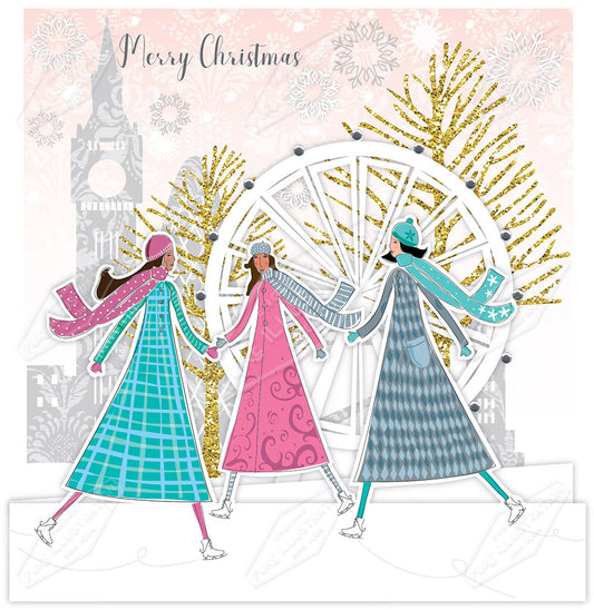 00032095AMC - Amanda McDonough is represented by Pure Art Licensing Agency - Christmas Greeting Card Design