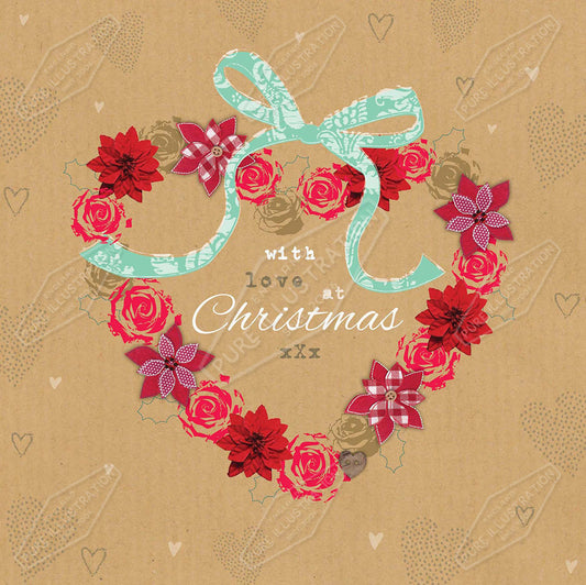 00032098AMC - Amanda McDonough is represented by Pure Art Licensing Agency - Christmas Greeting Card Design
