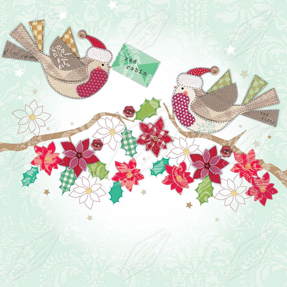 00032111AMC - Amanda McDonough is represented by Pure Art Licensing Agency - Christmas Greeting Card Design