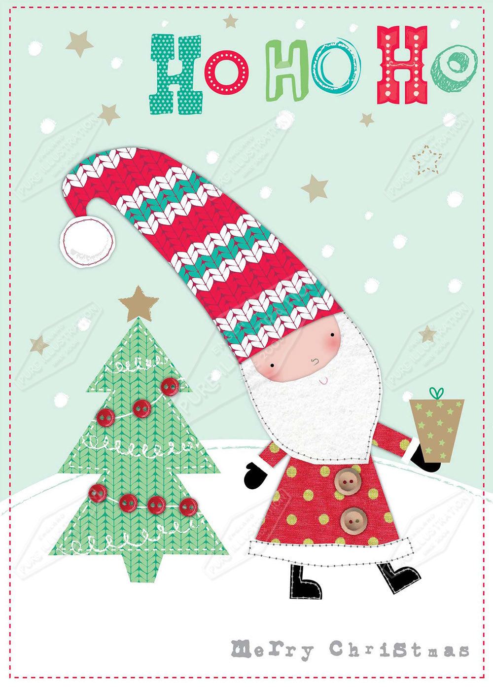 00032117AMC - Amanda McDonough is represented by Pure Art Licensing Agency - Christmas Greeting Card Design