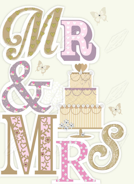 00032126AMC - Amanda McDonough is represented by Pure Art Licensing Agency - Wedding Greeting Card Design