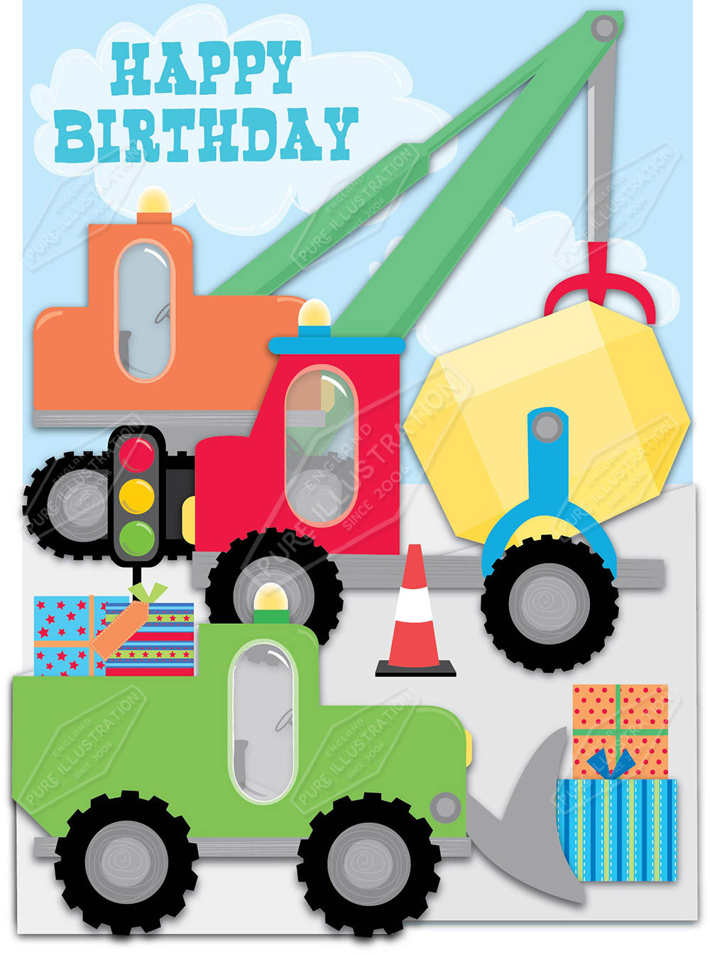 00032133AMC - Amanda McDonough is represented by Pure Art Licensing Agency - Birthday Greeting Card Design