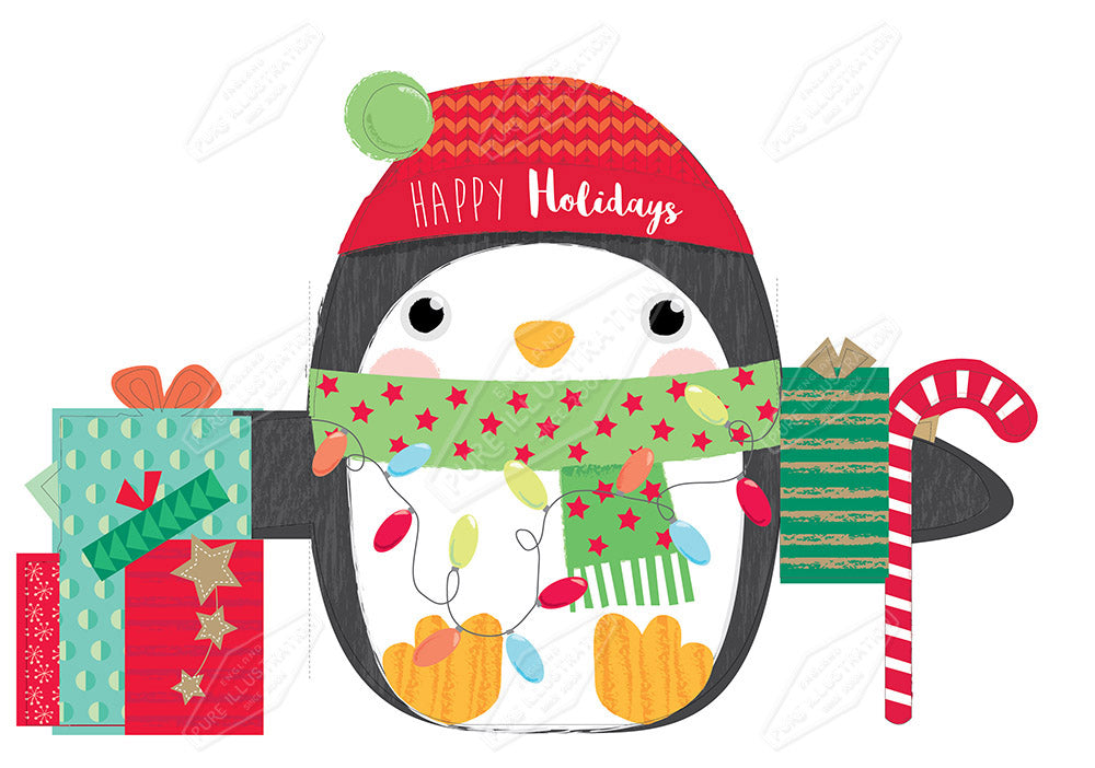 00032143AMC - Amanda McDonough is represented by Pure Art Licensing Agency - Christmas Greeting Card Design