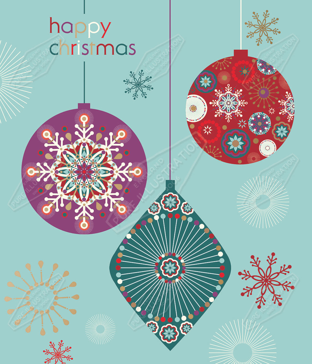00032186KSP- Kerry Spurling is represented by Pure Art Licensing Agency - Christmas Greeting Card Design