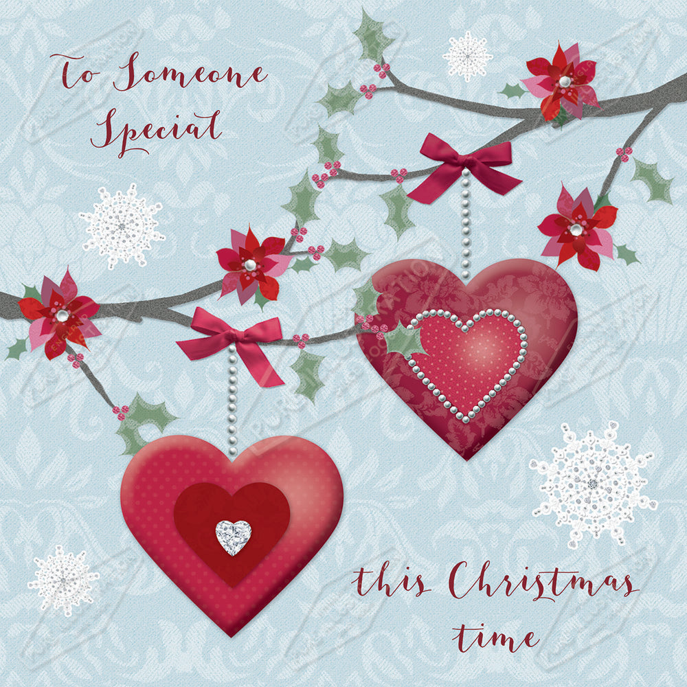00032193KSP- Kerry Spurling is represented by Pure Art Licensing Agency - Christmas Greeting Card Design