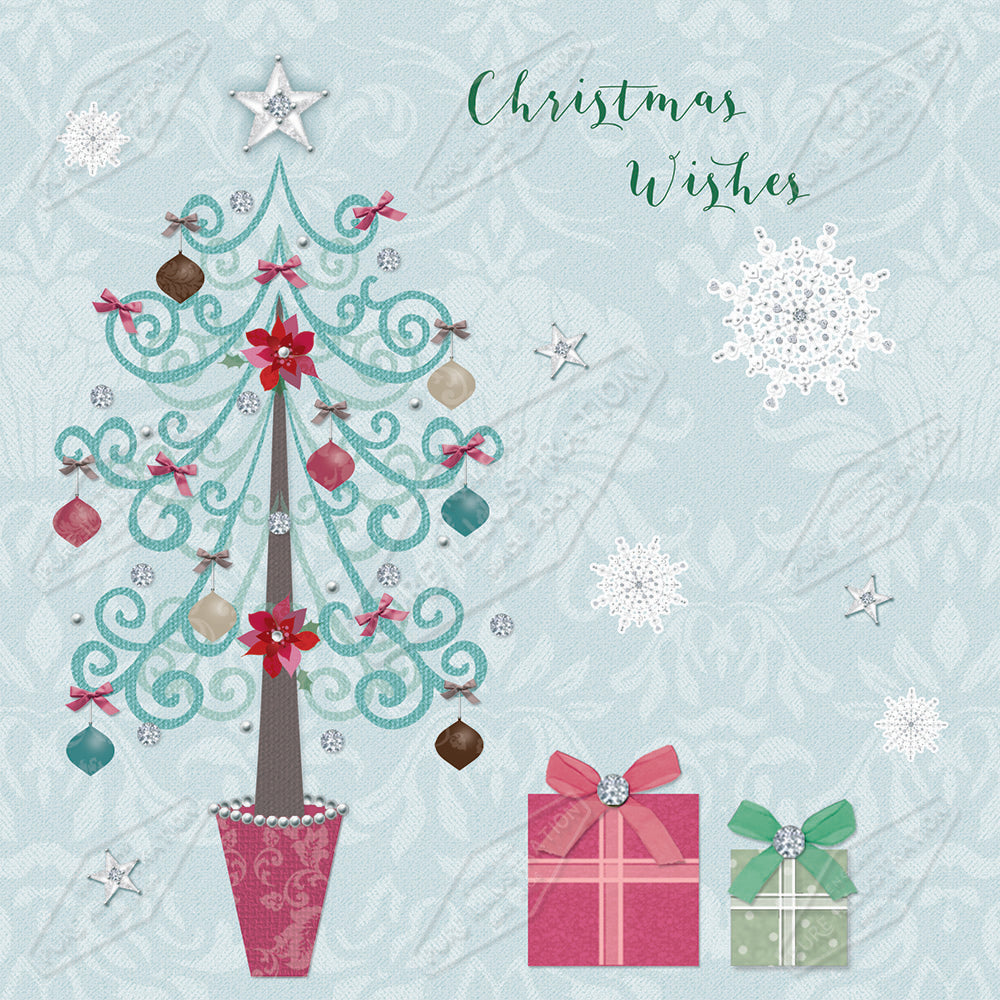 00032196KSP- Kerry Spurling is represented by Pure Art Licensing Agency - Christmas Greeting Card Design