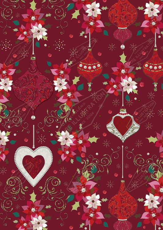 00032197KSP- Kerry Spurling is represented by Pure Art Licensing Agency - Christmas Pattern Design