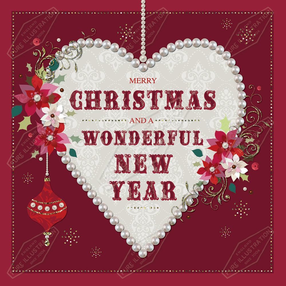 00032198KSP- Kerry Spurling is represented by Pure Art Licensing Agency - Christmas Greeting Card Design
