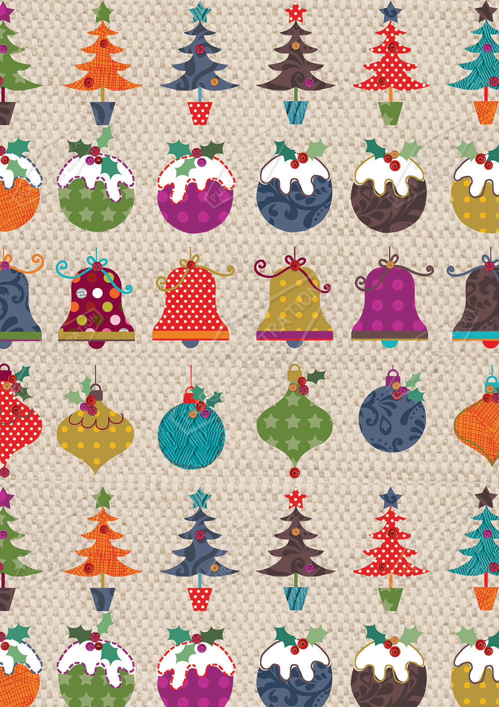 00032204KSP- Kerry Spurling is represented by Pure Art Licensing Agency - Christmas Pattern Design