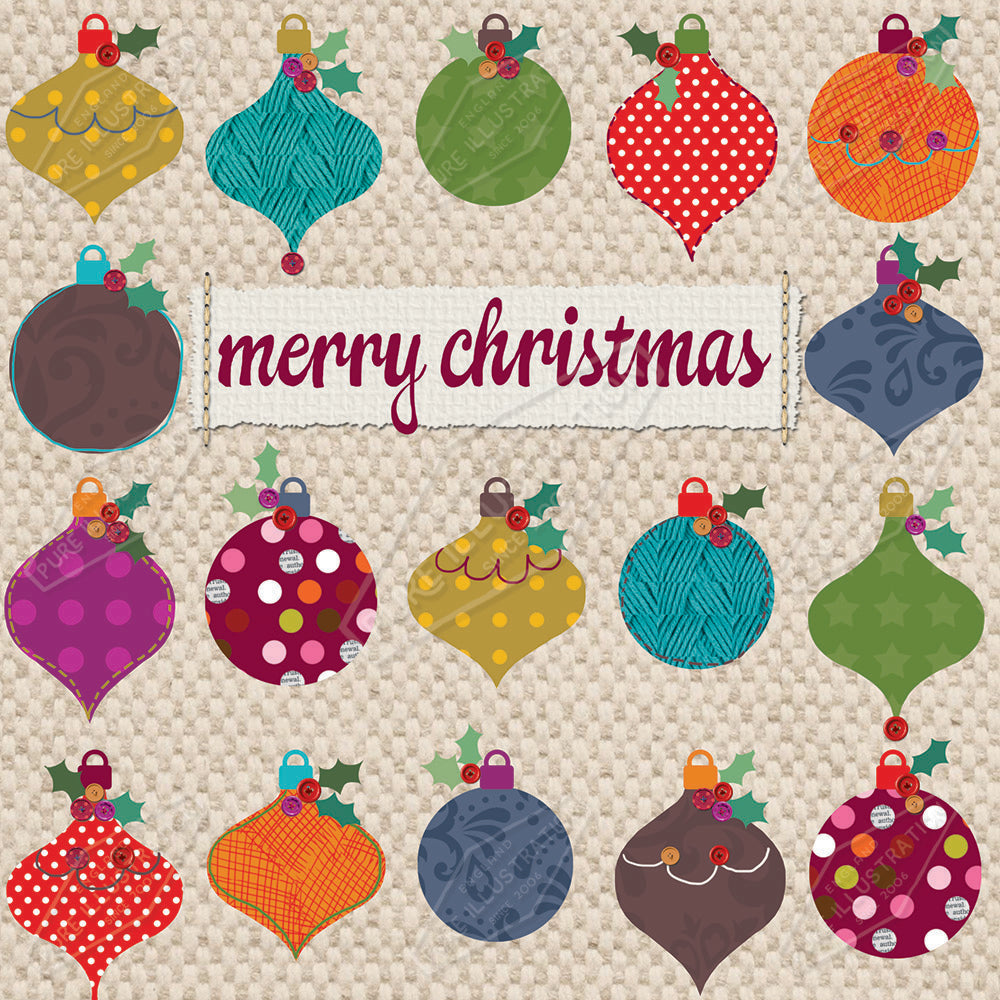 00032205KSP- Kerry Spurling is represented by Pure Art Licensing Agency - Christmas Greeting Card Design