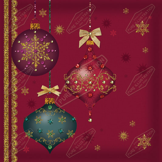 00032232KSP- Kerry Spurling is represented by Pure Art Licensing Agency - Christmas Greeting Card Design