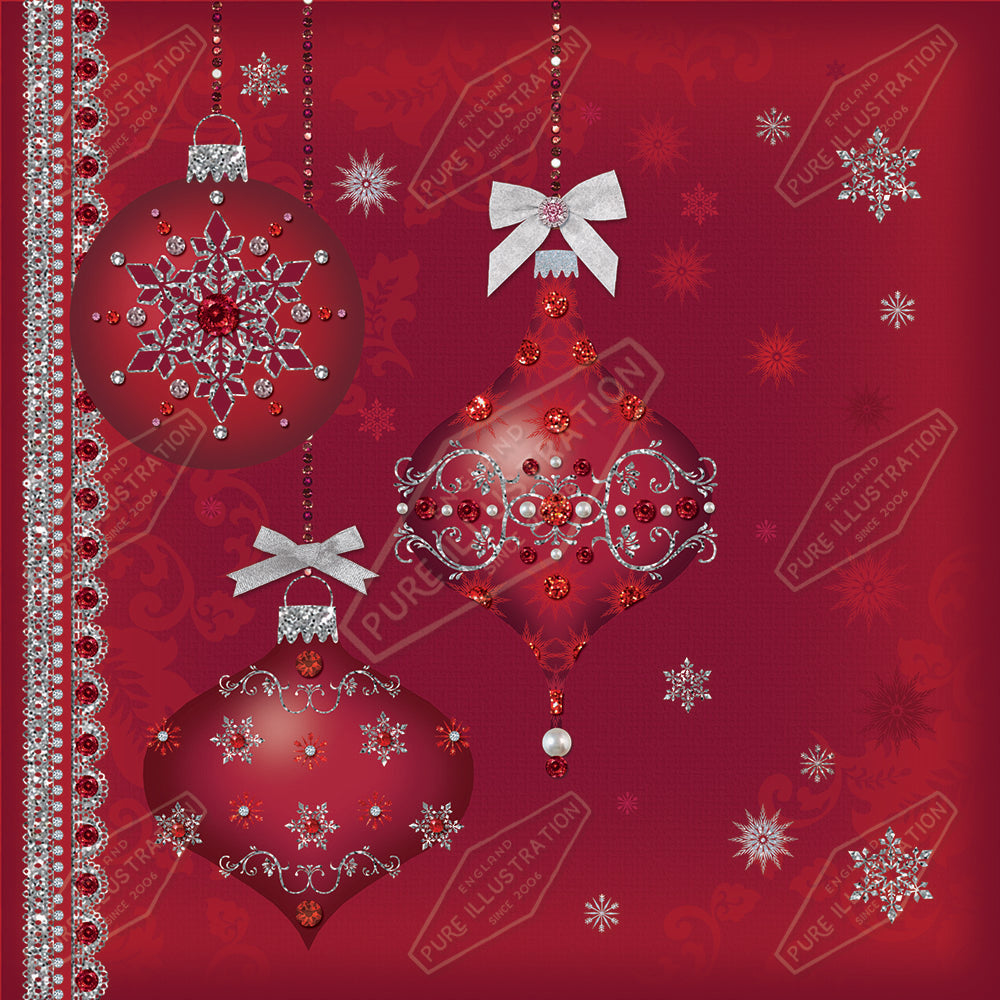00032233KSP- Kerry Spurling is represented by Pure Art Licensing Agency - Christmas Greeting Card Design