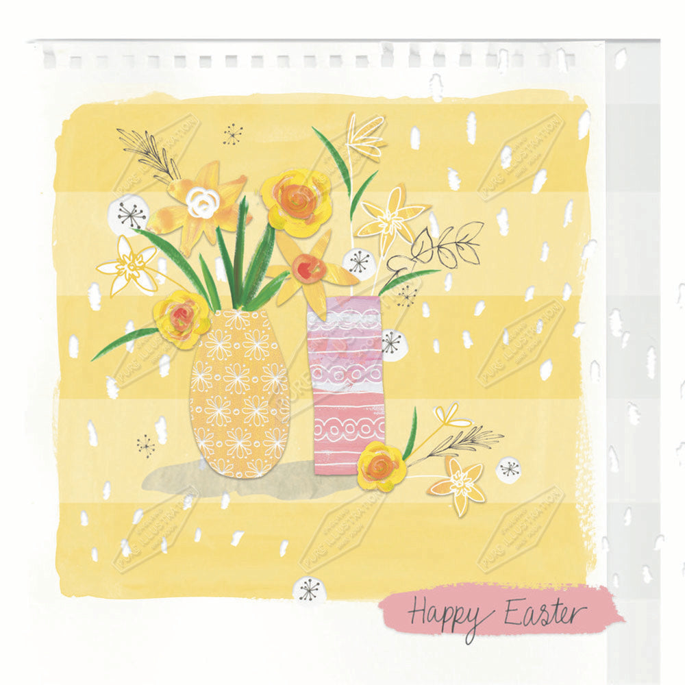 00032242KSP- Kerry Spurling is represented by Pure Art Licensing Agency - Easter Greeting Card Design
