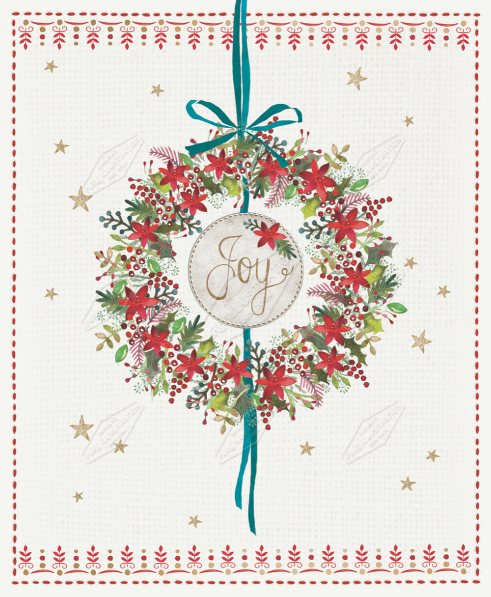 00032245KSP- Kerry Spurling is represented by Pure Art Licensing Agency - Christmas Greeting Card Design